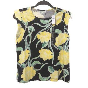 NWT GAP kids Navy floral tee